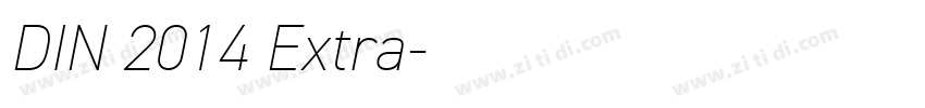 DIN 2014 Extra字体转换